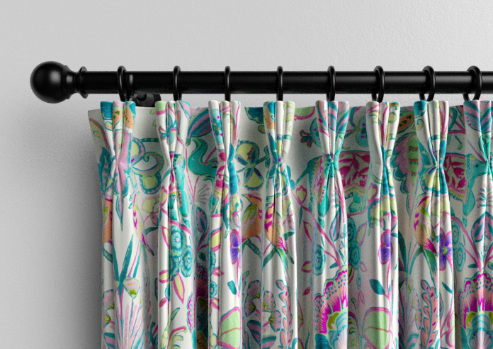 Bangalore Faux Silk, Turquoise - Made to Measure Curtain - Image 11